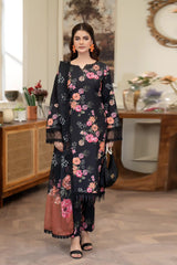 Summer Scent By Nine Needles Stitched 3 Piece Summer Collection'2025-Midnight Jasmine-NP-02