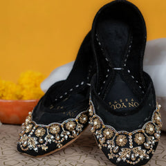 On Your Feets Casual Khussa-Midnight Majesty