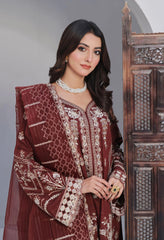 Dressline Semi Stitched 3 Pcs Emb Viscose Zari Collection