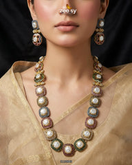 Zeesy-Mosaic Pearl Royale Malla Set