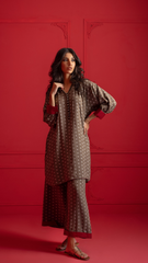 Eternal Classics By Najia Zia Stitched 2 Piece Winter Collection'2025-Moss