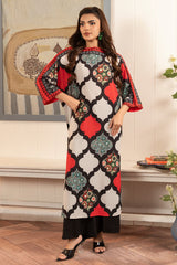 Zebaish By Stitch Vibes Stitched Shirts Suit-Multi Batwing Shirt