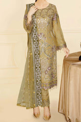 Nayab by Ramsha Unstitched 3 Piece Chiffon Vol-04 Suit-N-407