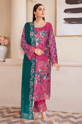Nayab by Ramsha Unstitched 3 Piece Weightless Chiffon Vol-02 Suit-N-207