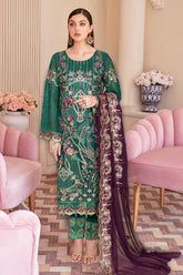 Nayab by Ramsha Unstitched 3 Piece Weightless Chiffon Vol-02 Suit-N-209