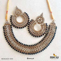 NECKLACE-0313 Black - Zeesy Jewellery