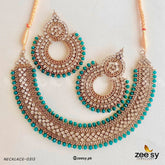 NECKLACE-0313 Green - Zeesy Jewellery