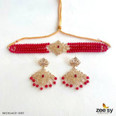 NECKLACE-0411 Red - Zeesy Jewellery