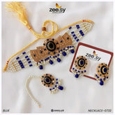 NECKLACE-0732 Blue - Zeesy Jewellery