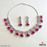 NECKLACE-0871 Red - Zeesy Jewellery