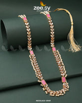 MALLA NECKLACE-0945 Pink - Zeesy Jewellery