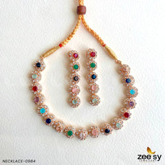 NECKLACE-0985 Multi - Zeesy Jewellery