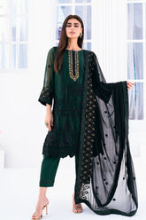 Lallaria By Noorma Kaamal Unstitched 3 Piece Luxury Chiffon Vol-03 Suit-NK-LLC-22