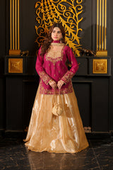 Omal By Komal Stitched 3 Piece Formals Suit-Mahpara