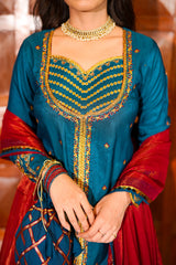 Omal By Komal Stitched 3 Piece Formals Suit-Shabnam