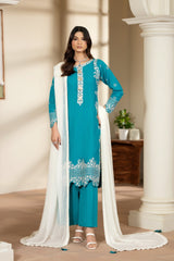 Justuju By Inara Stitched 3 Piece Winter Suit-NAAZ DR-04