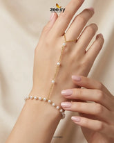 Zeesy-Natural Pearl Anja Bracelet