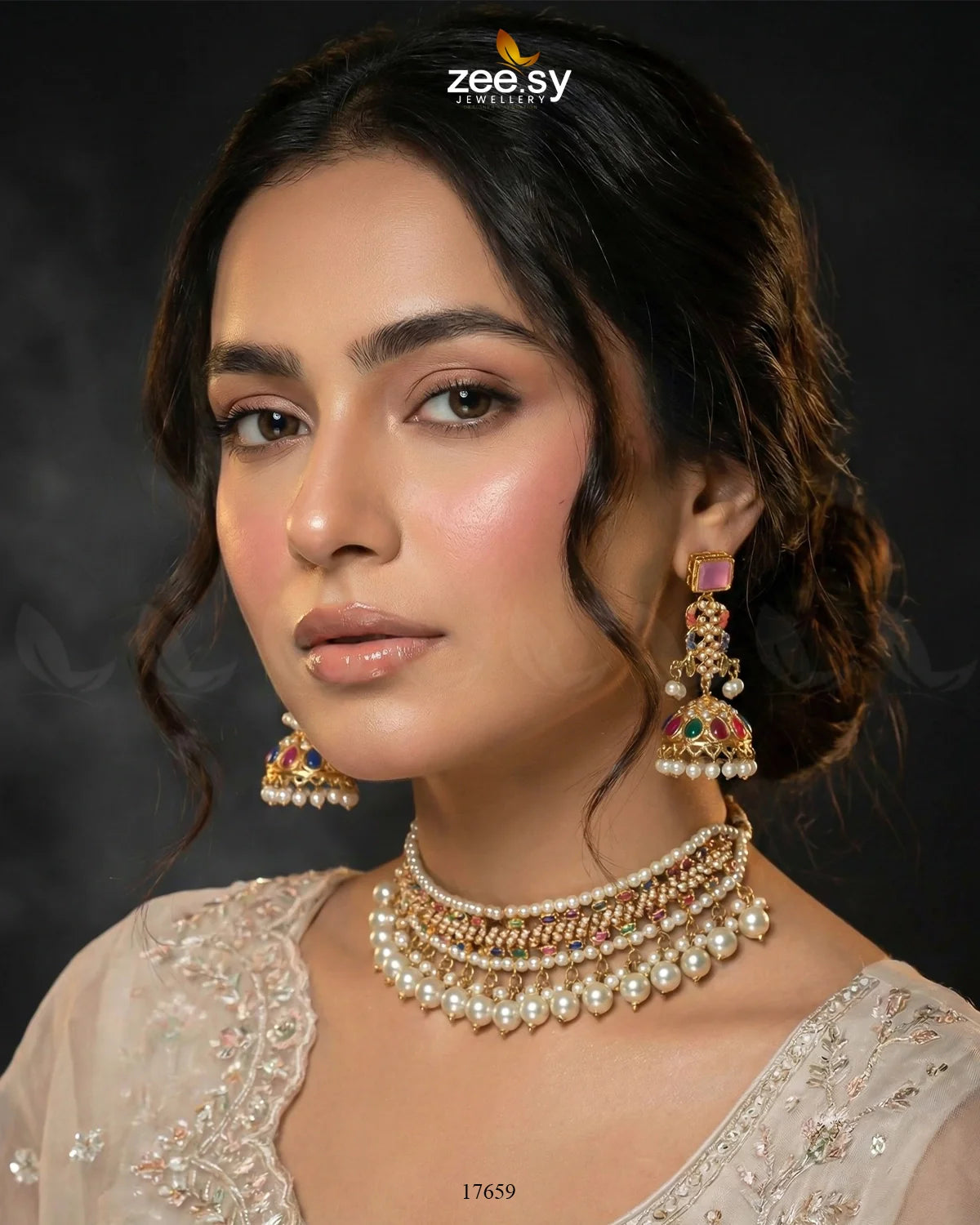 Nauratan Choker Vibrant Set - Zeesy Jewellery