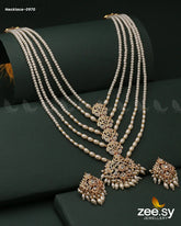 MALLA NECKLACE-0970 Pearl - Zeesy Jewellery