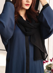 Hijab Ul Hareem Front Open Handwork Abaya Teal Cascade 0116-J-776