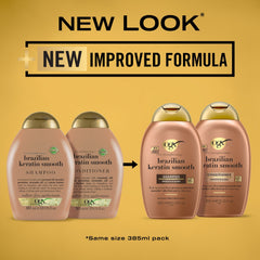 OGX, Conditoner, Ever Straightening+ Brazilian Keratin Smooth, 385ml