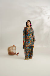 Feathers Unstitched Winter Arrivals Suit-KREST-FT582