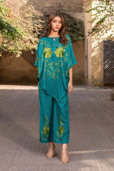 Dhaga Stitched 2 Piece Summer Collection'2025-Mystic Green