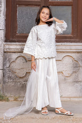 Dhaga Stitched Summer Kids Suit-Butterfly Whisper