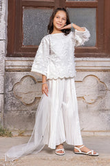 Dhaga Stitched Summer Kids Suit-Butterfly Whisper