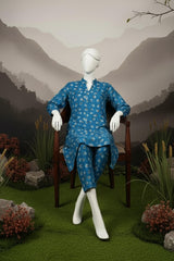 Doriya Luxe By Almeerah Stitched 2 Piece Premium Bana Dora Lawn Collection'2025-Ocean Blue Serenity