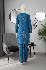 Lush Aura By Almeerah Stitched 2 Piece Premium Bana Dora Lawn Collection'2025-Ocean Mirage