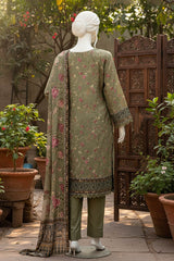 Almeerah Unstitched 3 Piece Winter Khaddar Luxe Collection'2025-Olive Evergreen Grace