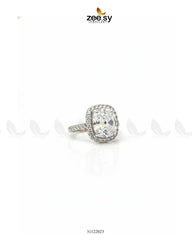 Opulent Faceted Cubic Cluster Ring - Zeesy Jewellery