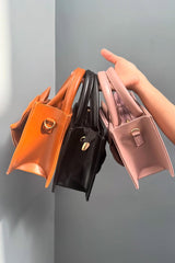 Fineur HandBag Gloss Bow Soft Pink