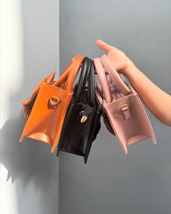 Fineur HandBag Gloss Bow Brown