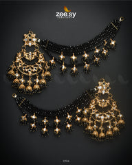 Oxidised Earrings Black - Zeesy Jewellery