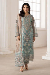 Dastoor by Ramsha Unstitched 3 Piece Organza Vol-02 Suit-P-203