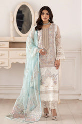 Dastoor by Ramsha Unstitched 3 Piece Organza Vol-02 Suit-P-207