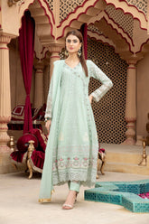 Manahils Stitched Formals Angrakha-B-008-Aqua