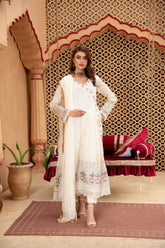 Manahils Stitched Formals Angrakha-B-008-Off White