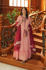 Omal By Komal Stitched 2 Piece Summer Suit-Ailiya (Frock & Dupatta)