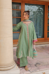 Omal By Komal Stitched 3 Piece Summer Suit-Sofia