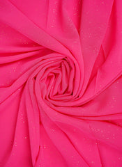 Hijab Ul Hareem Glitter Chiffon Scarf | Pink