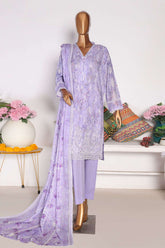 HZ Premium Unstitched 3 Piece Emb Lawnkari Collection'2025-PLK-815