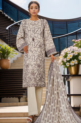 Intermix Thread & Needle By HZ Stitched 3 Piece Emb Cambric Collection'2025-POEL-3P-007-Off White