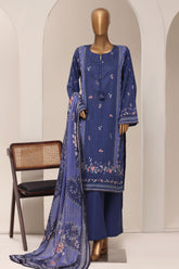 Sada Bahar Stitched 3 Piece Printed Lawn Vol-13 Suit-PR-1162-BLUE
