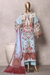 Sada Bahar Stitched 3 Piece Mid Summer Cotton Kaftan Suit-PR-1281-FEROZI