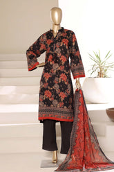 Sada Bahar Stitched 3 Piece Printed Lawn Vol-01 Suit-PR-4478 BLACK