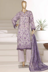 Sada Bahar Stitched 3 Piece Printed Lawn Vol-01 Suit-PR-4480 PURPLE
