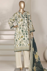 Sada Bahar Stitched 3 Piece Printed Lawn Vol-03 Suit-PR-4504-CREAM